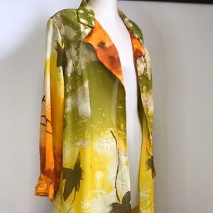 3 Button Sheer Coverup Top/Tunic